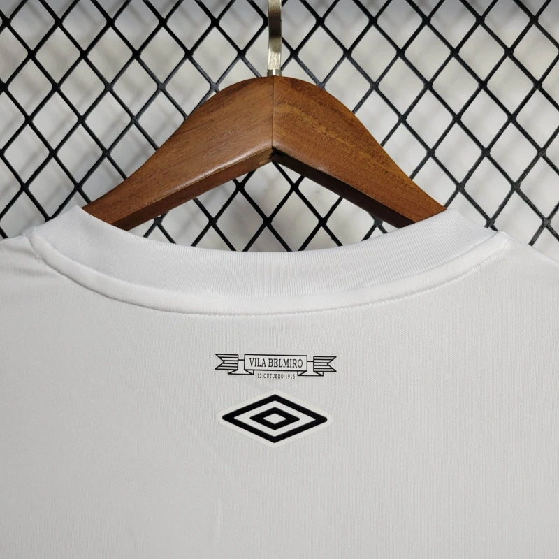 Camisa Santos I [Com Patrocínio] 2024 Umbro - Branca