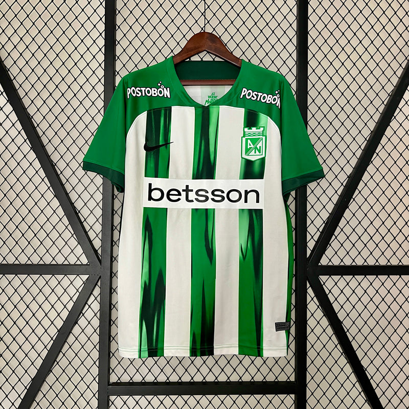 Camisa Atlético Nacional Colômbia 2024 Nike - Verde e Branca