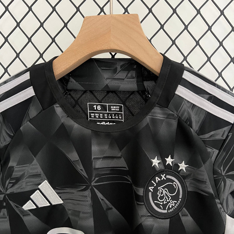 Kit Infantil Ajax III 23/24 Adidas - Preto