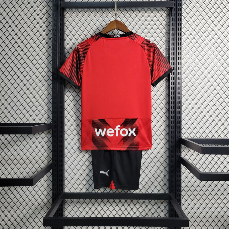 Kit Infantil Milan I 23/24 Puma - Vermelho