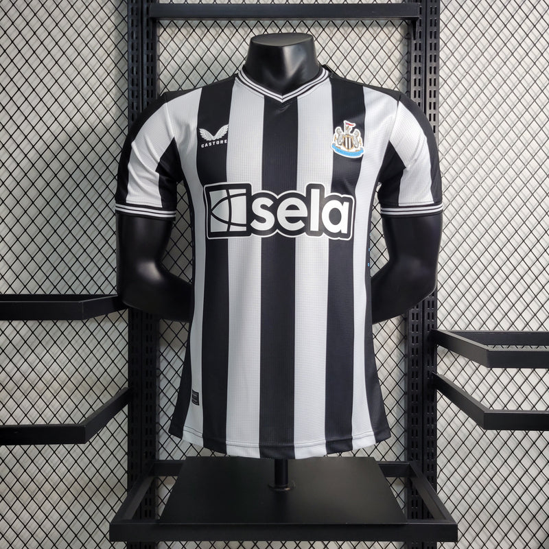 Camisa Newcastle United I 23/24 - Branca e Preto - Castore - Jogador