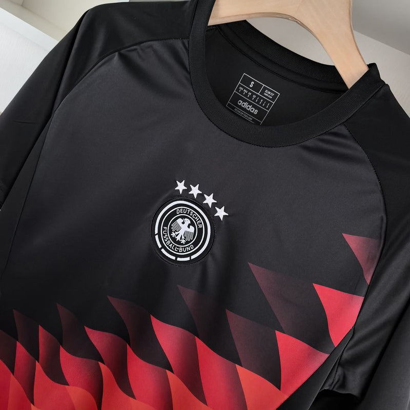 Camisa Seleção Alemanha Pré Jogo 24/25 Adidas - Preta