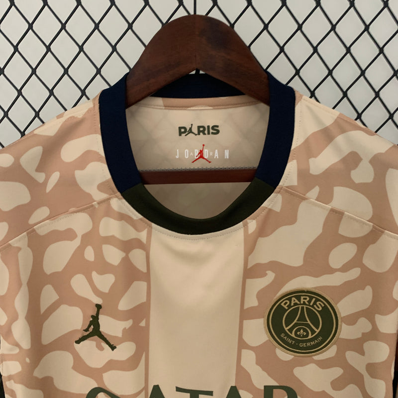 Camisa PSG IV 23/24 Nike Jordan - Bege