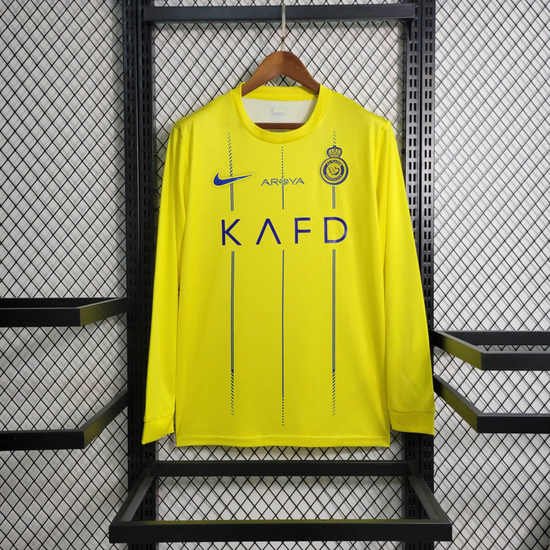 Camisa Manga Longa Al Nassr I 23/24 Nike - Amarela