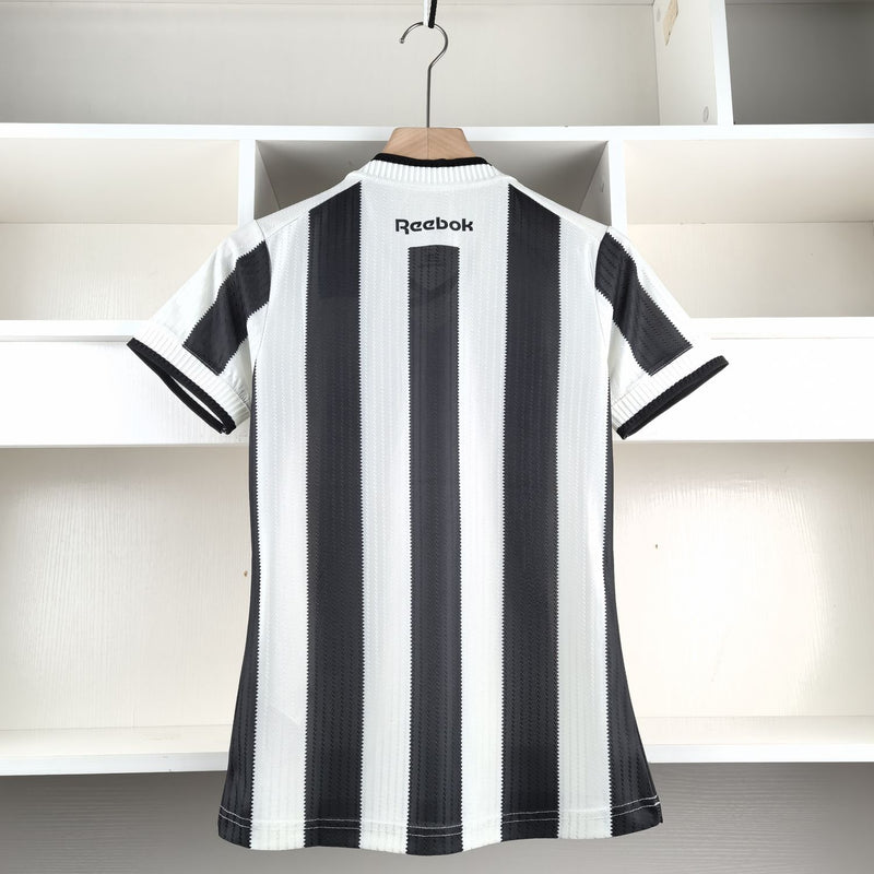 Camisa Botafogo Feminina 2024 Rebook - Preto e Branca