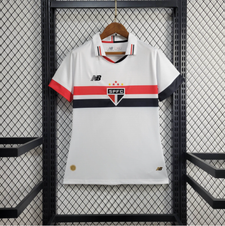 Camisa Feminina São Paulo 2024 New Balance - Branca