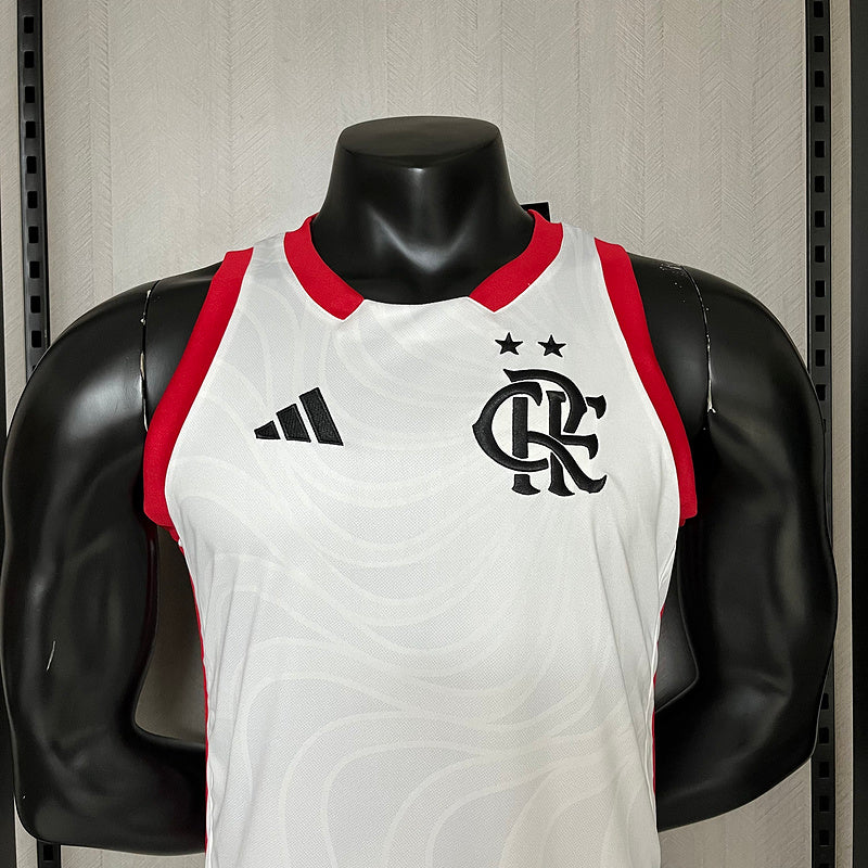 Camisa Flamengo Regata 24/25 Adidas - Branca