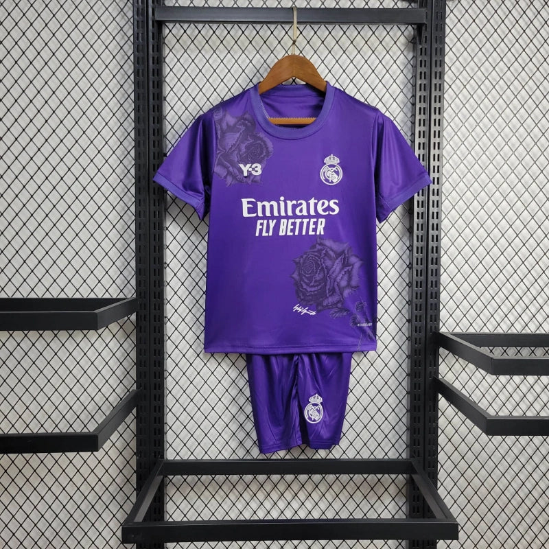 Kit Infantil Real Madrid Edição Especial 2024 Adidas Y3 - Roxa