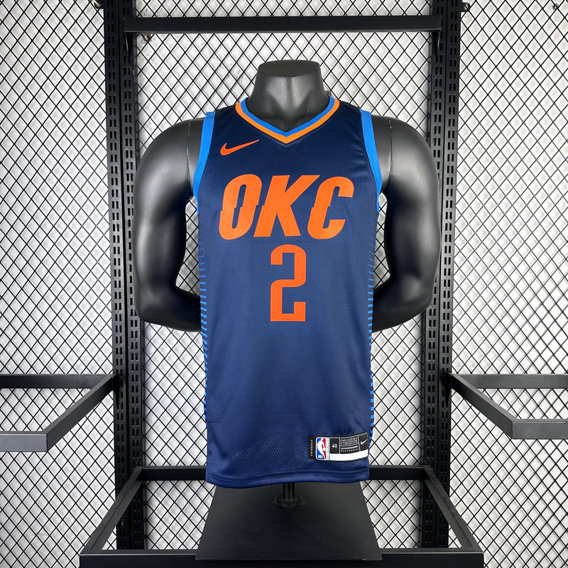 Regata Oklahoma City Thunder 2024 Masculina - Azul