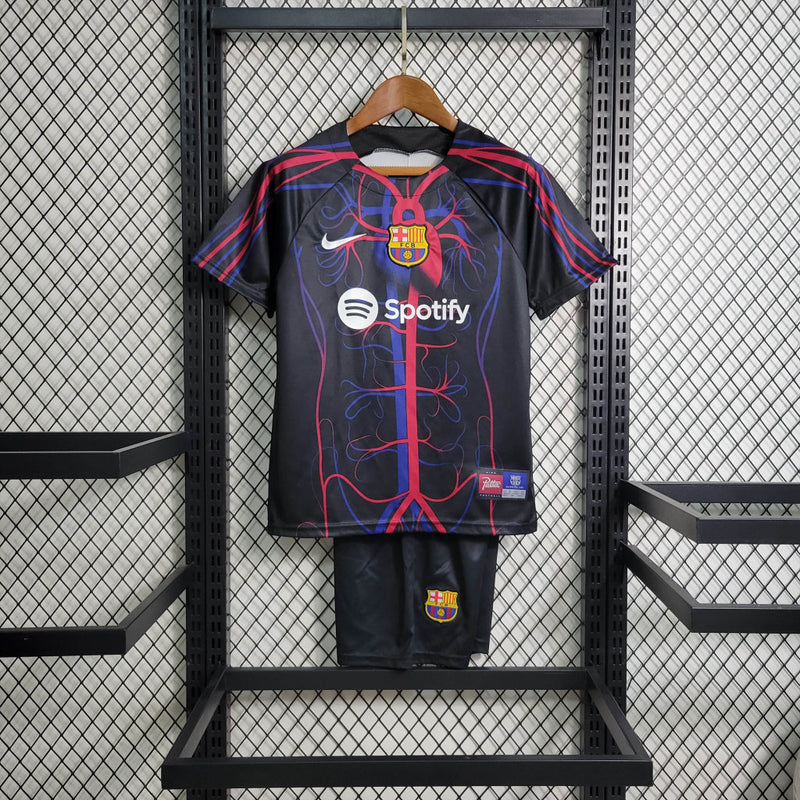 Kit Infantil Barcelona Edição Especial 23/24 Nike - Preto