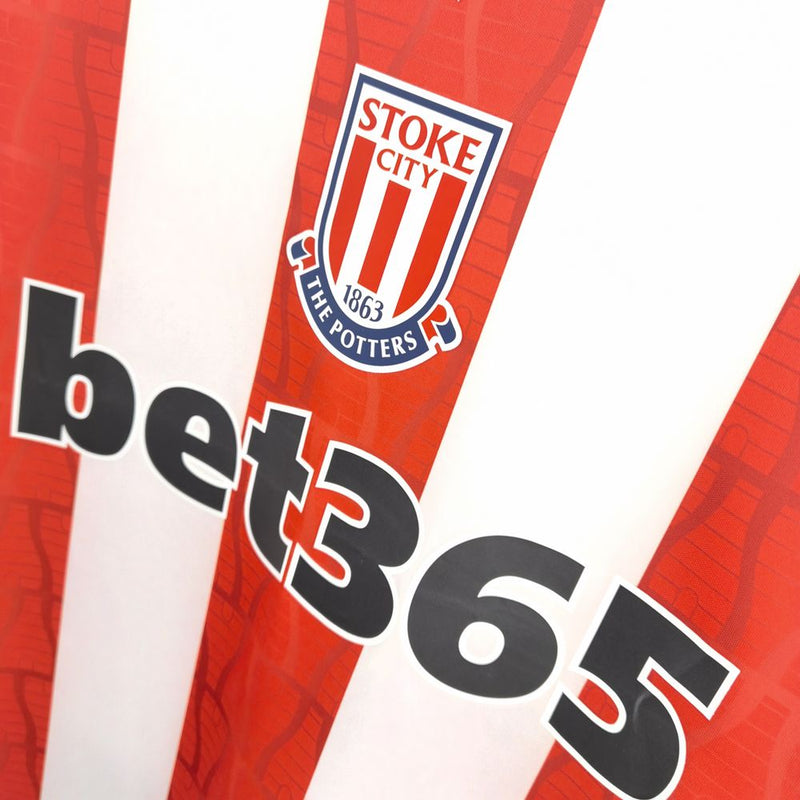 Camisa Stoke City 24/25 Macron - Vermelha e Branca