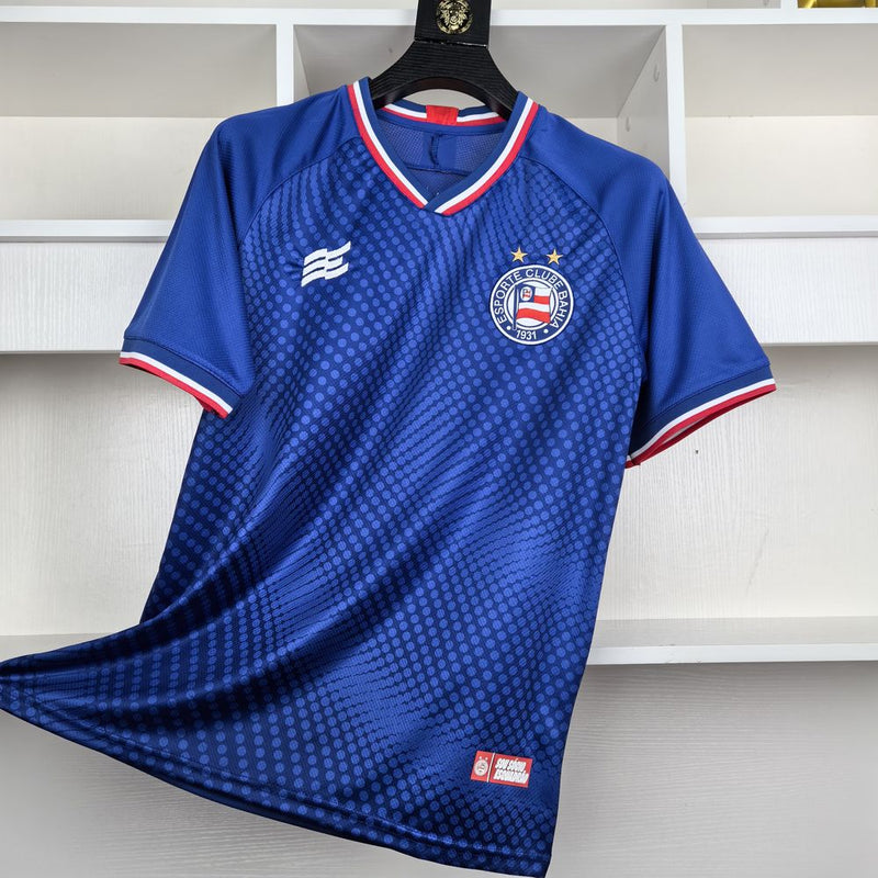 Camisa Bahia Sócio Tricolor 2024 Esquadrão - Azul