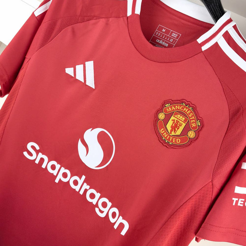 Camisa Manchester United I 24/25 Adidas - Vermelho