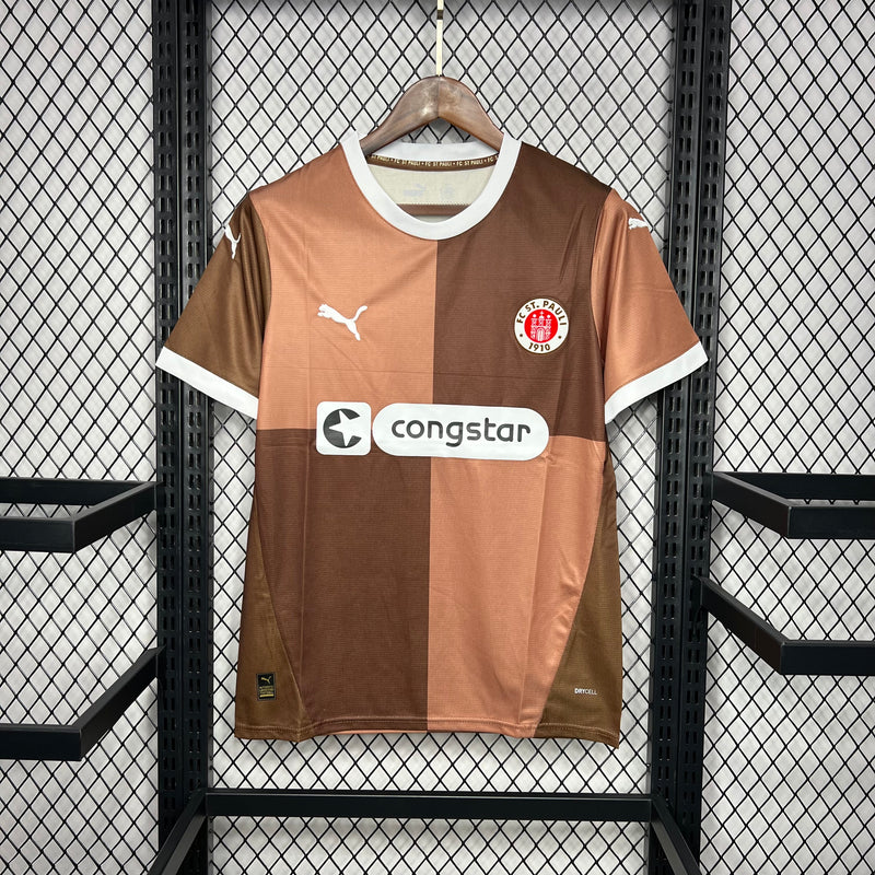 Camisa FC St. Pauli 24/25 Puma - Marrom