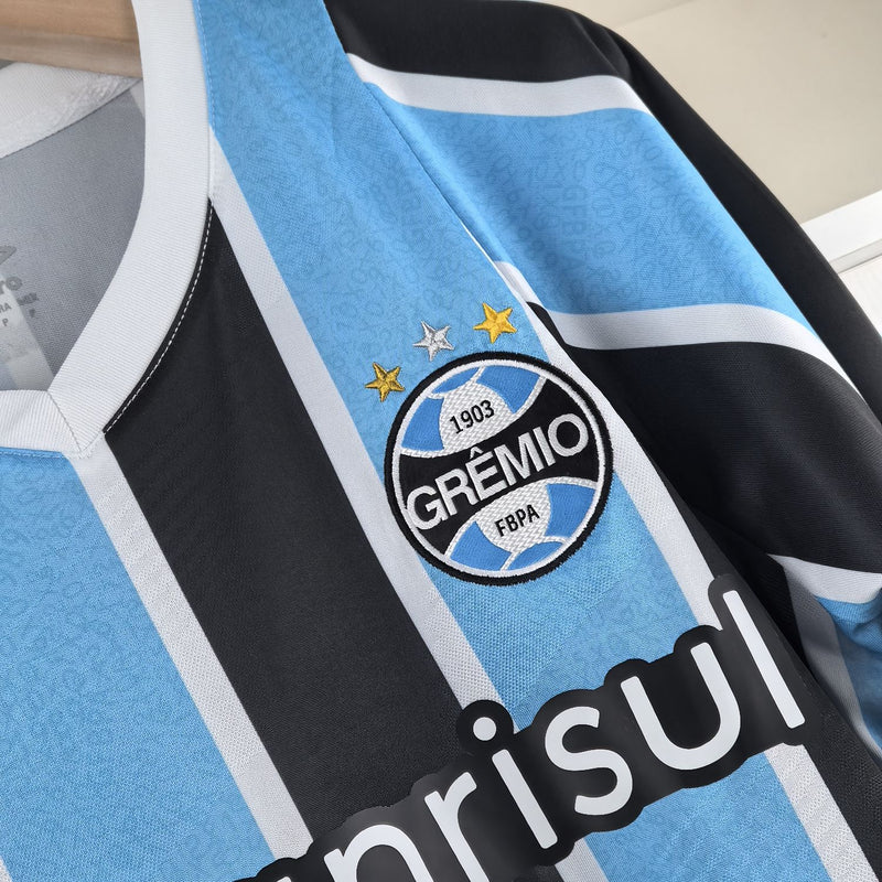 Camisa Grêmio Manga longa 2024 Umbro - Azul e Preta