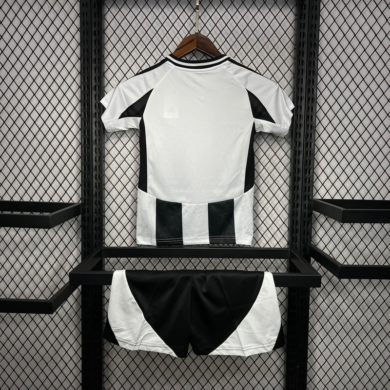 Kit Infantil Juventus 24/25 Adidas - Branco e Preto