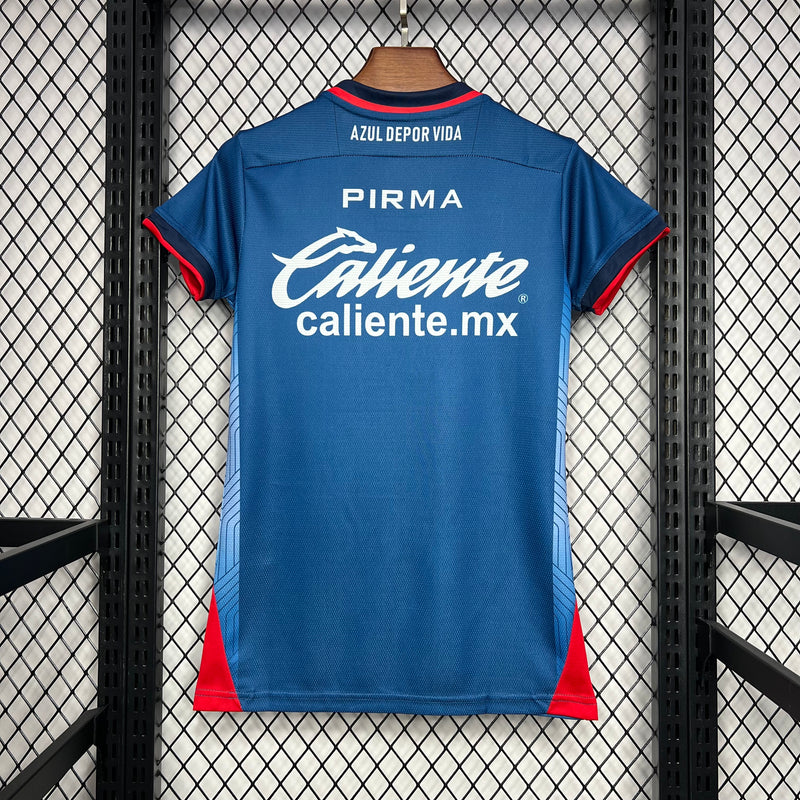 Camisa Cruz Azul Feminina 2024 Adidas - Azul