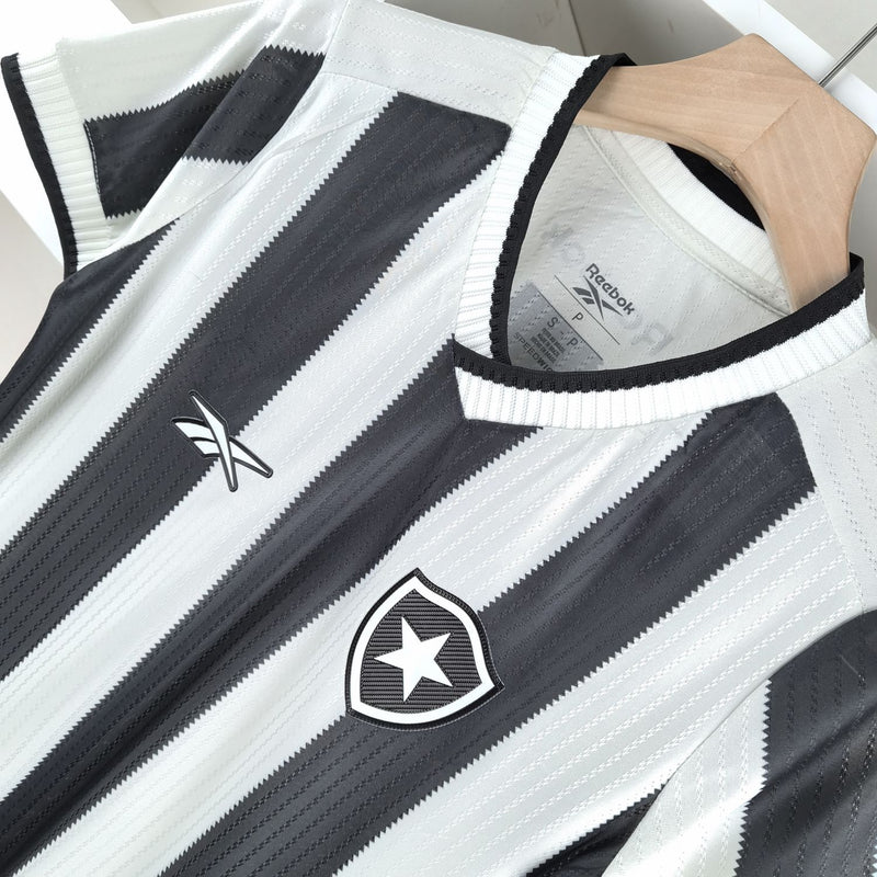 Camisa Botafogo Feminina 2024 Rebook - Preto e Branca