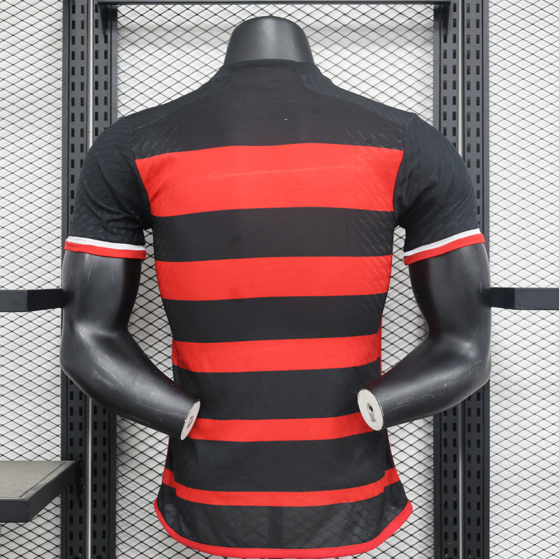 Camisa Flamengo I 2024 - Vermelha e Preta - Adidas - Masculino Jogador