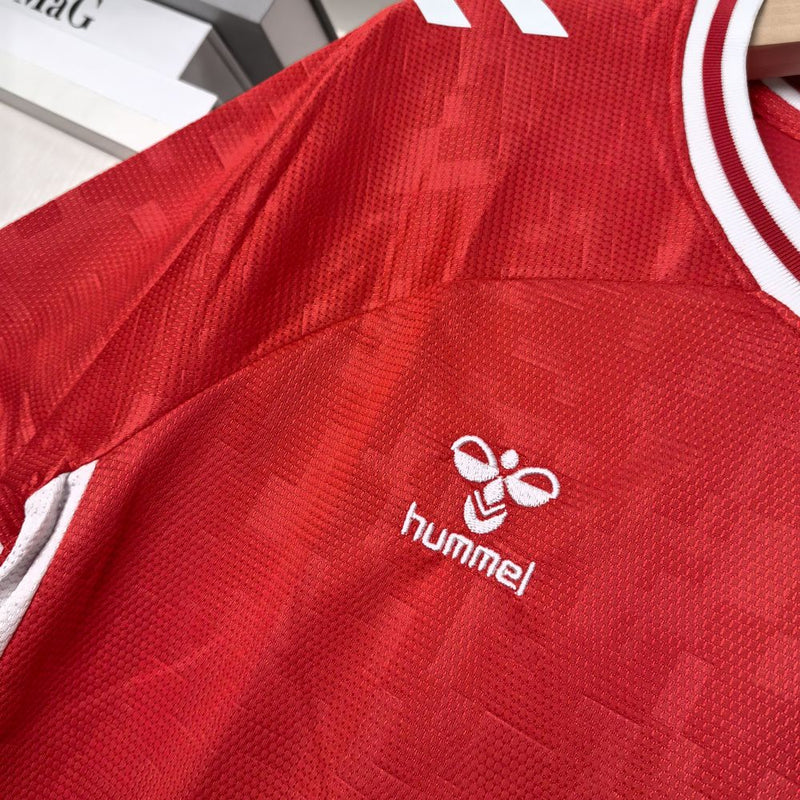 Camisa Seleção Dinamarca 2024 Hummel - Vermelho