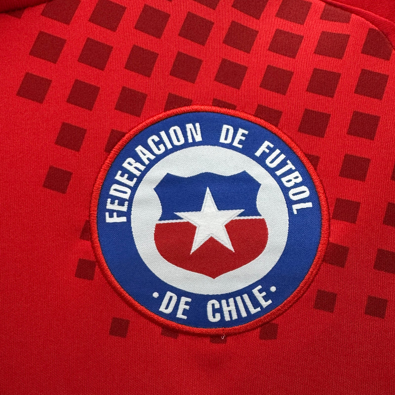 Camisa Seleção Chile I 2024 Adidas - Vermelho