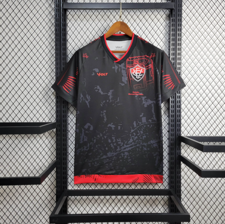 Camisa Vitória Pré jogo 2024 - Volt - Preto