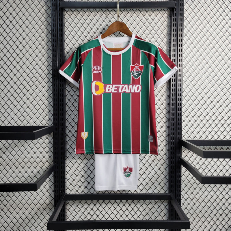 Kit Infantil Fluminense I 23/24 Umbro - Verde e Vermelho