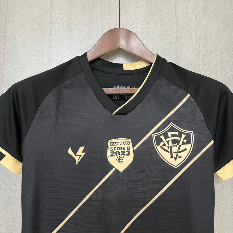 Camisa Vitória Feminina 2023 Título Serie B - Volt - Preta