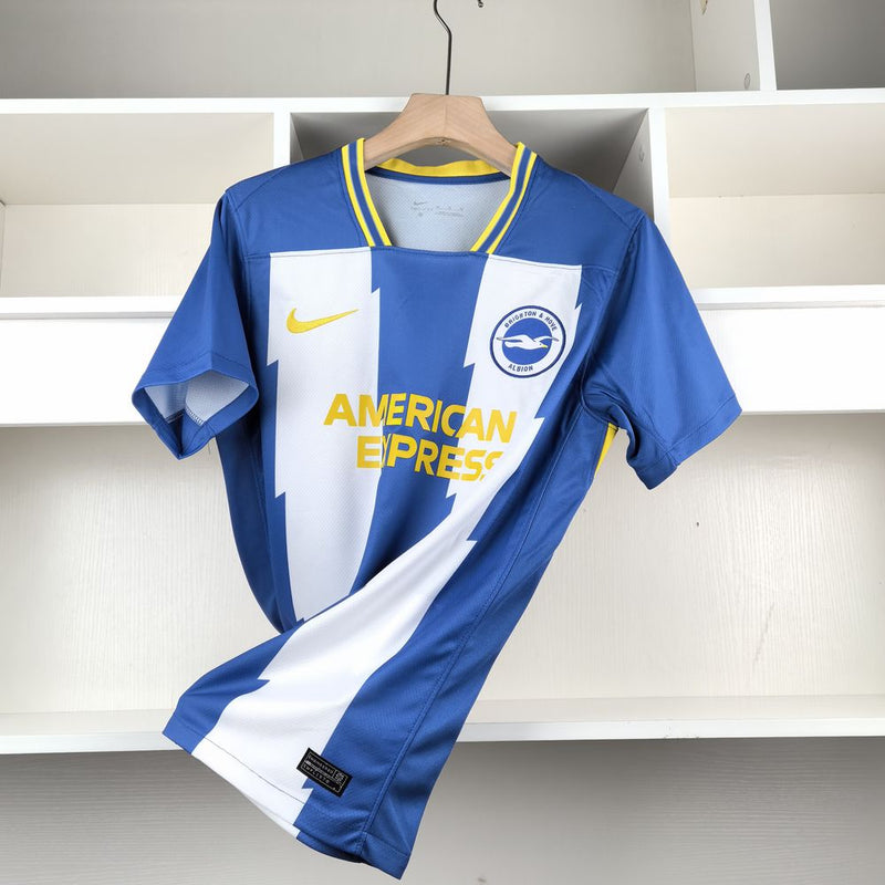 Camisa Brighton & Hove Albion 24/25 Nike - Azul e Branca