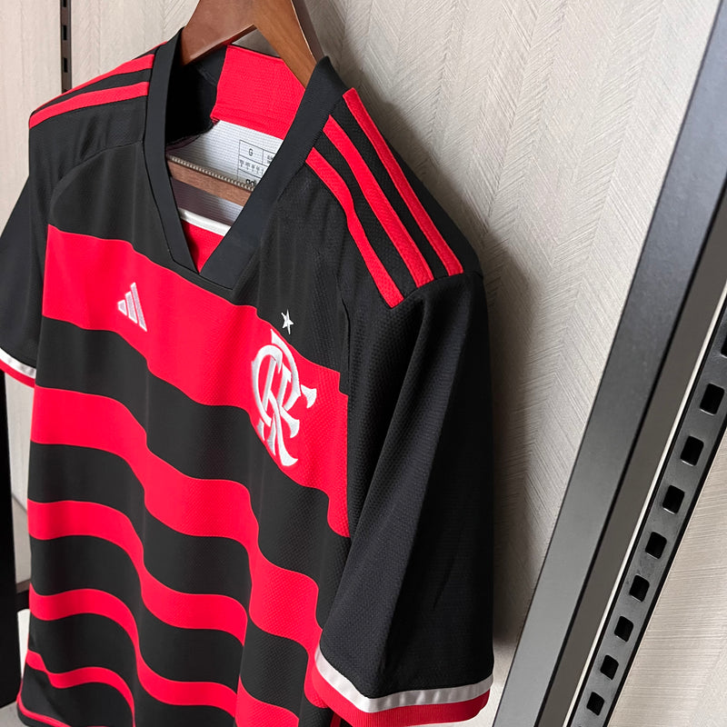 Camisa Flamengo I 2024 Adidas - Rubro Negro