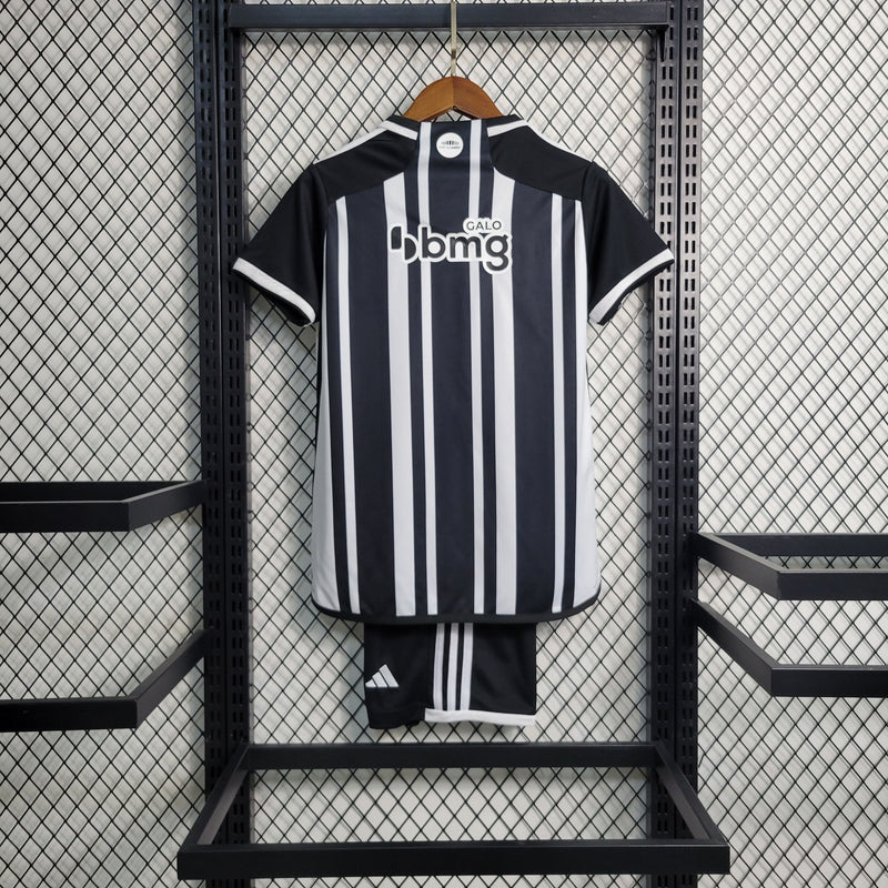 Kit Infantil Atlético Mineiro 23/24 Adidas - Listrado