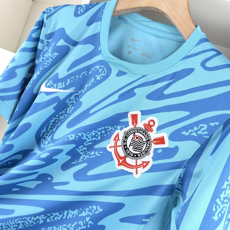 Camisa Corinthians Goleiro 2024 Nike - Azul