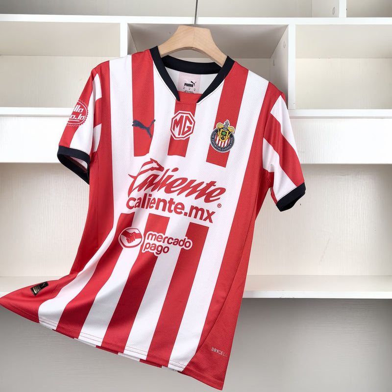 Camisa Chivas Guadalajara 2024 Puma - Vermelha e Branca