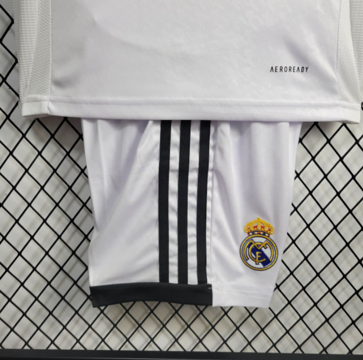 Kit Infantil Real Madrid 24/25 Adidas - Branco