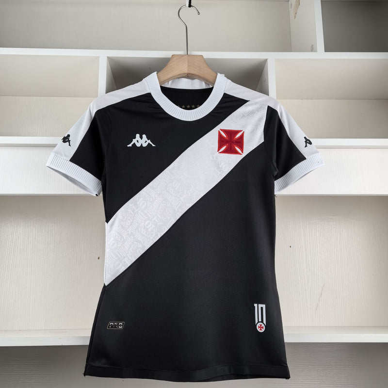 Camisa Vasco Feminina 2024 Kappa - Preta