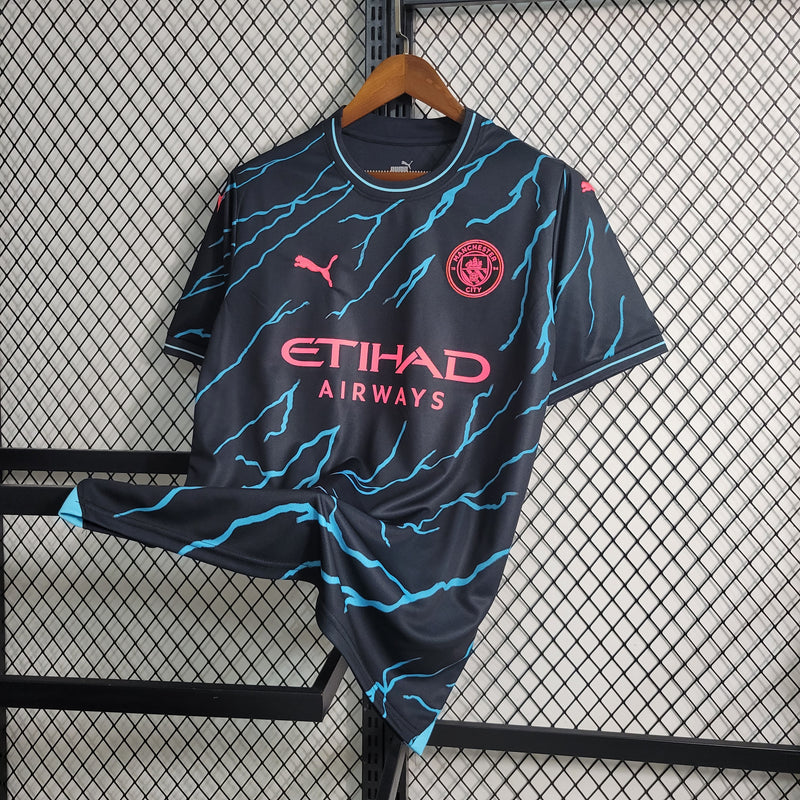 Camisa Manchester City III 23/24 Puma - Azul