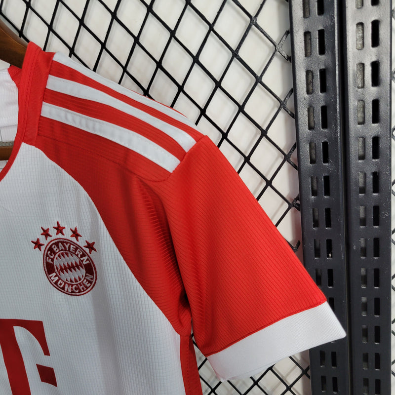 Kit Infantil Bayern de Munique I 23/24 Adidas - Branco