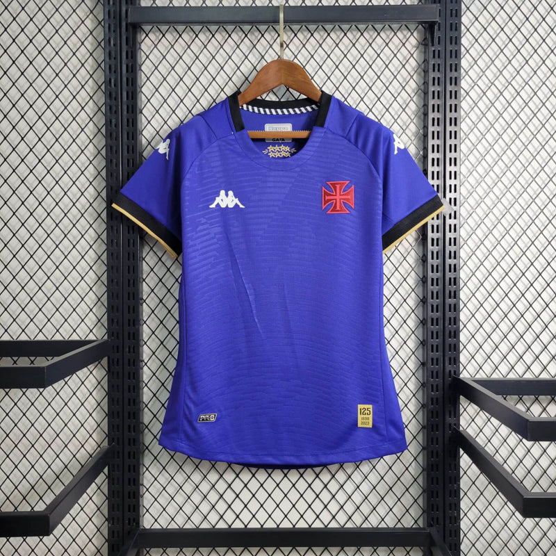 Camisa feminina Vasco goleiro II 23/24 Kappa - Azul