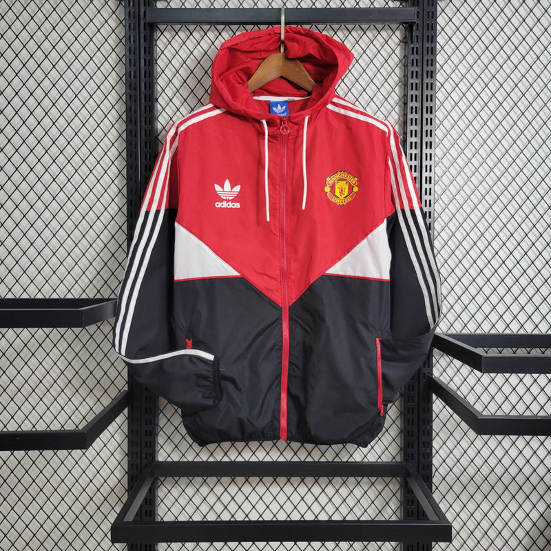 Corta-vento Manchester United 23/24 Adidas - Vermelho