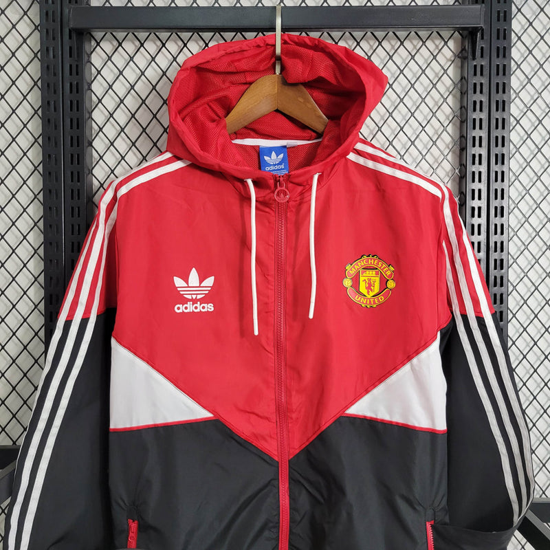 Corta-vento Manchester United 23/24 Adidas - Vermelho