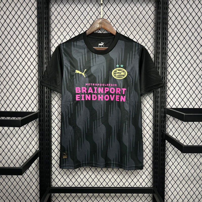 Camisa PSV Eindhoven 24/25 Pré-jogo Puma - Preta