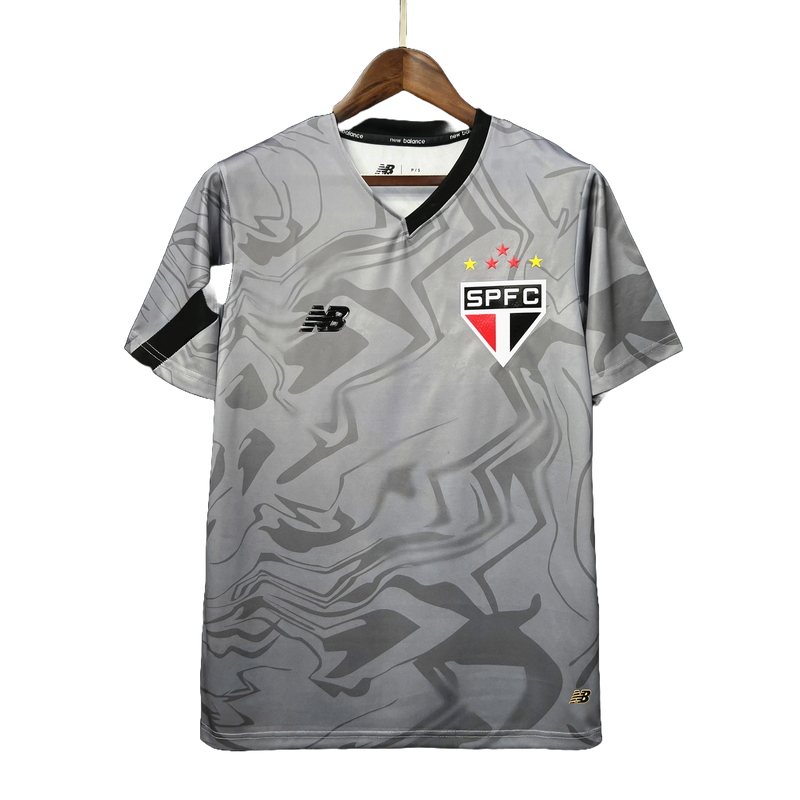 Camisa de Goleiro São Paulo 2024 New Balance - Cinza