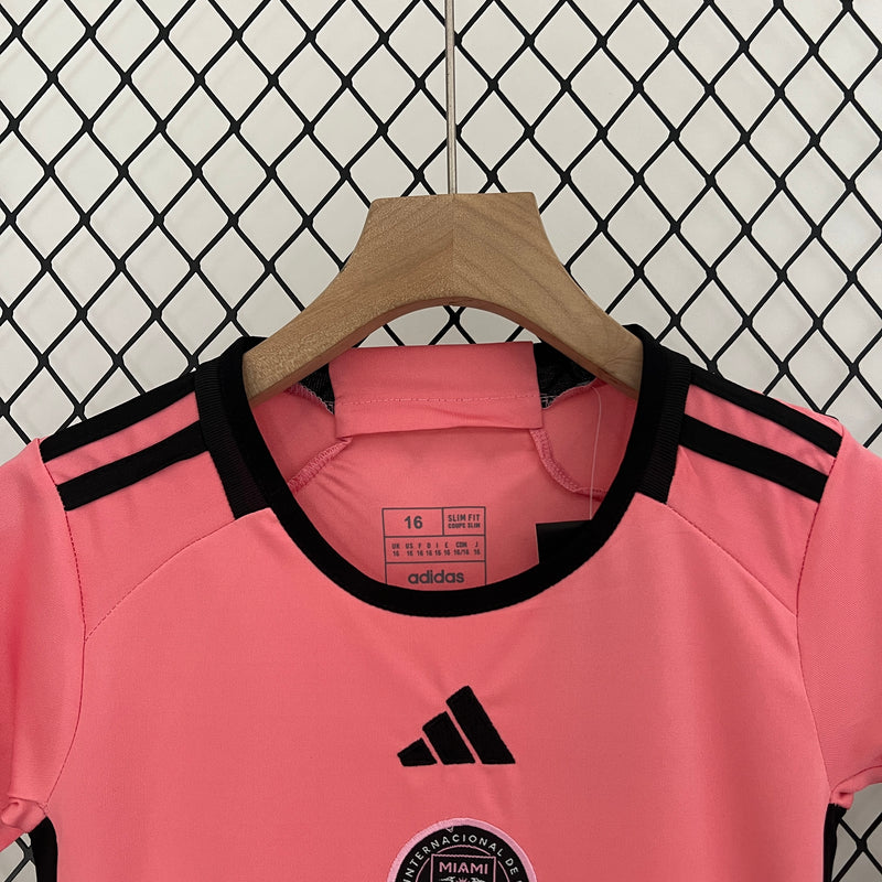 Kit Infantil Inter Miami 2024 Adidas - Rosa