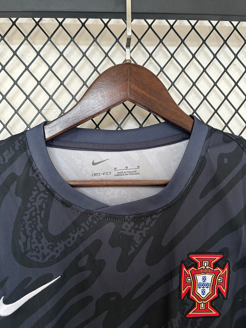 Camisa Seleção Portugal Goleiro 2024 Nike - Preto