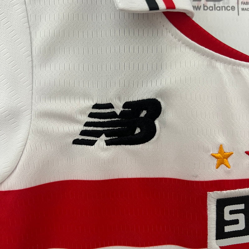 Kit Infantil São Paulo 2024 New Balance - Branco