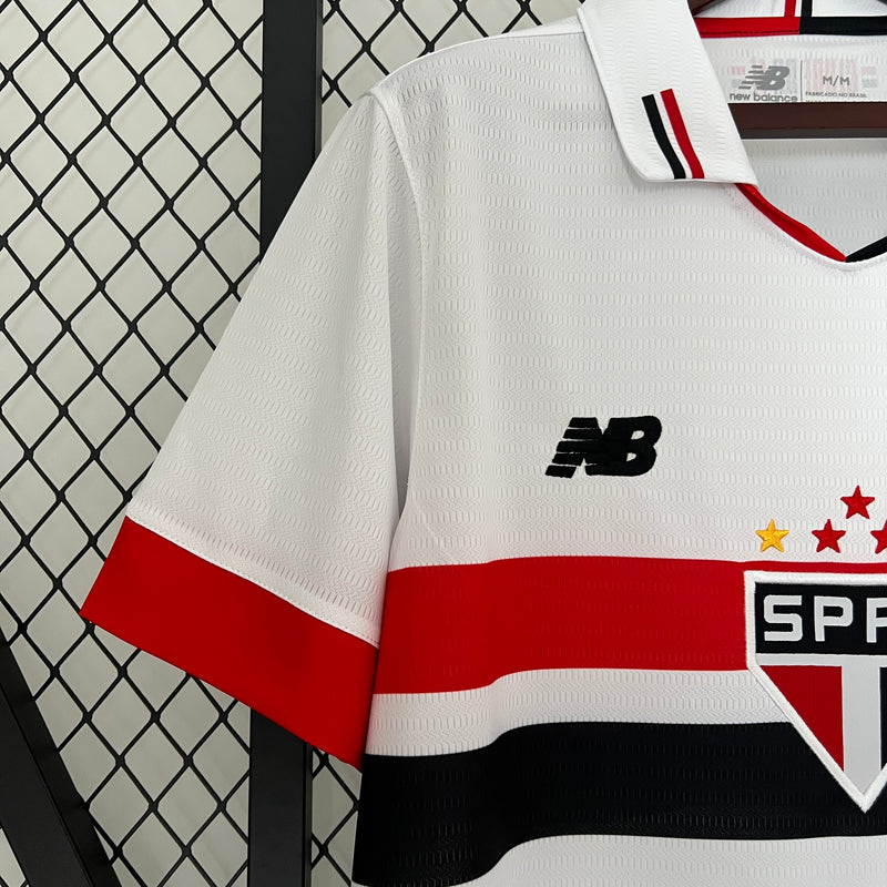 Camisa São Paulo [Com Patrocínios] 2024 New Balance - Branca