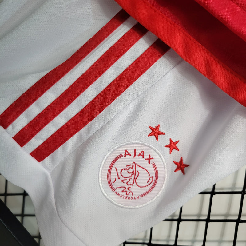 Kit Infantil Ajax I 23/24 Adidas - Vermelho