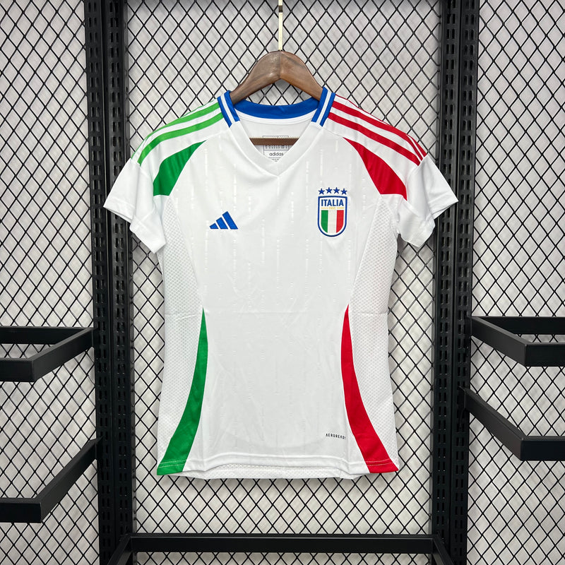 Camisa Seleção Itália Feminina 2024 Adidas - Branca