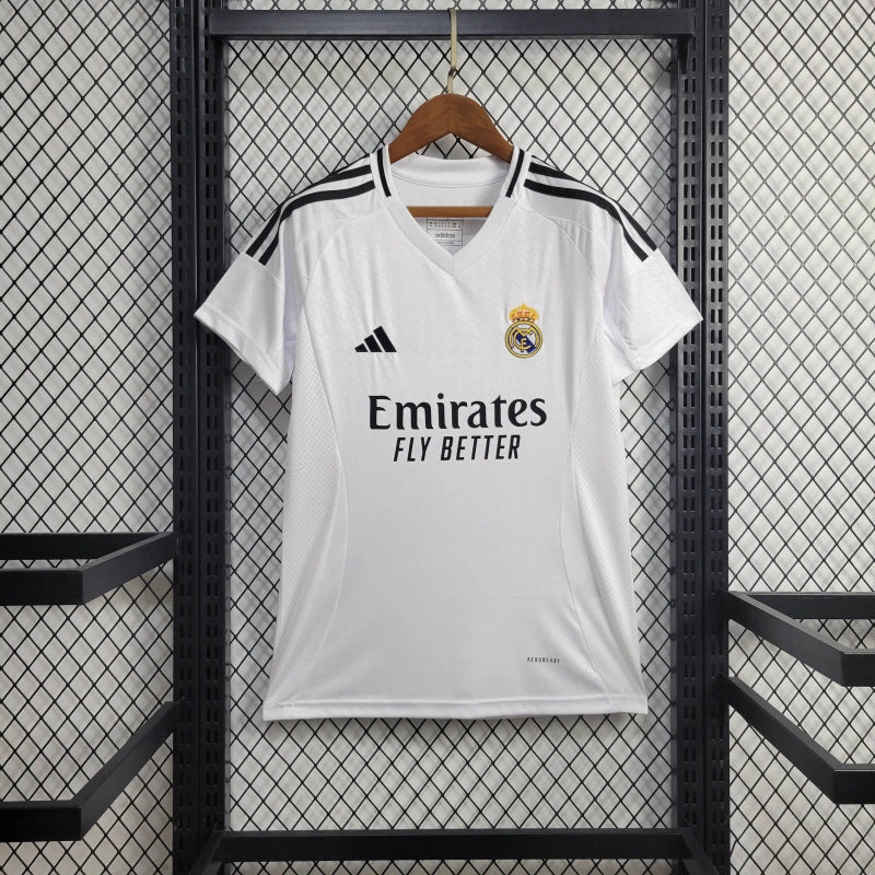 Camisa Real Madrid Feminina 2024 Adidas - Branca