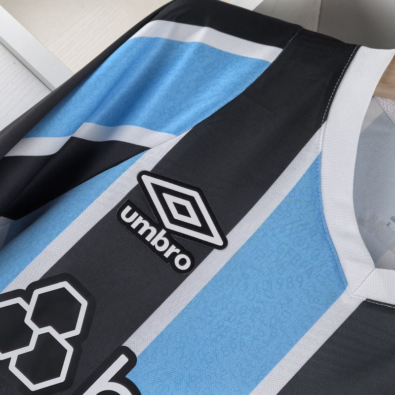 Camisa Grêmio Manga longa 2024 Umbro - Azul e Preta